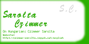 sarolta czimmer business card